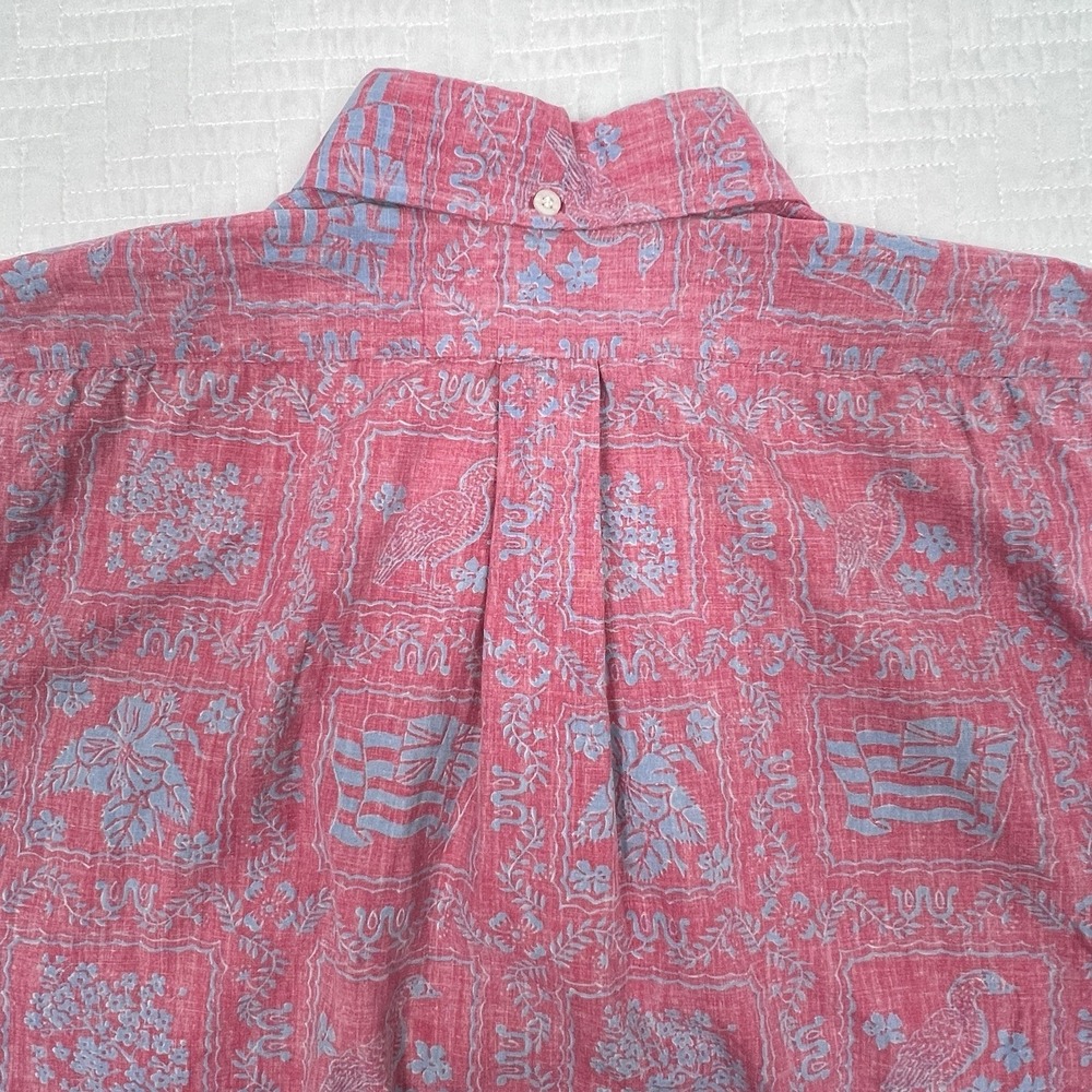Reyn Spooner Vintage Lahaina Sailor Shirt Men's M Hawaiian Aloha 100% Cotton VTG - Picture 5 of 8